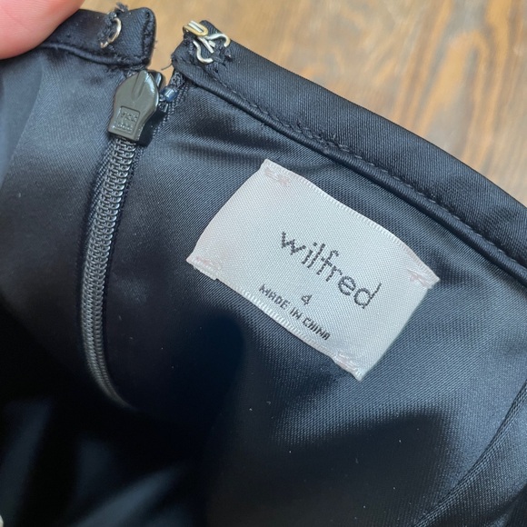 Black Wilfred Tavern satin mini skirt - Picture 3 of 14